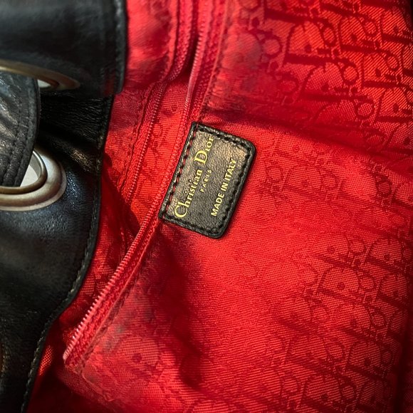 CHRISTIAN DIOR Vintage Large Cannage Drawstring Bag - Picture 3 of 9